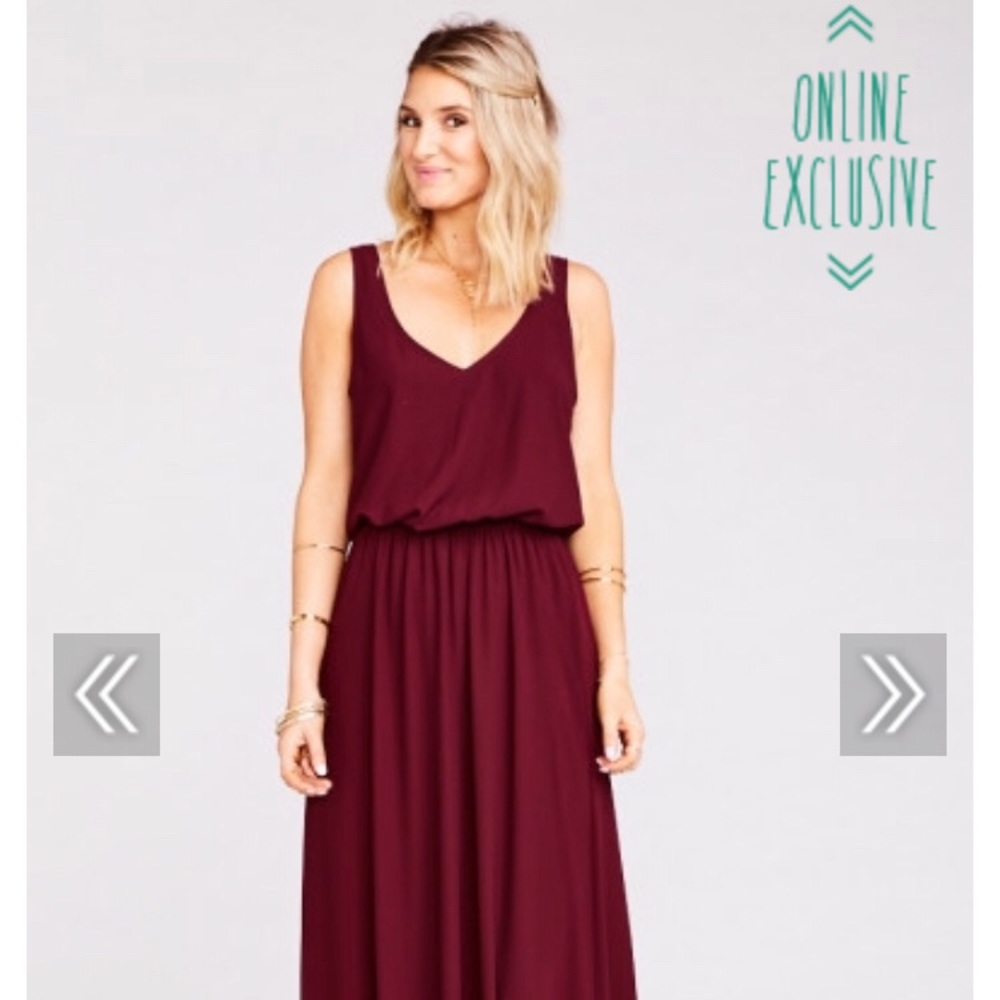 Show Me Your Mumu Kendall Maxi dress in Merlot